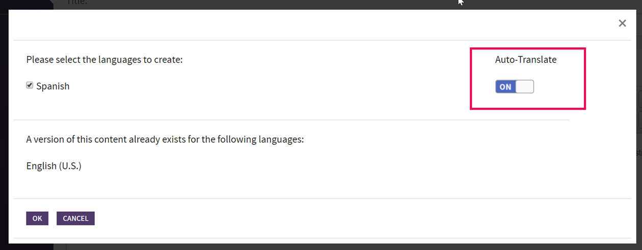 Akumina Auto-translate